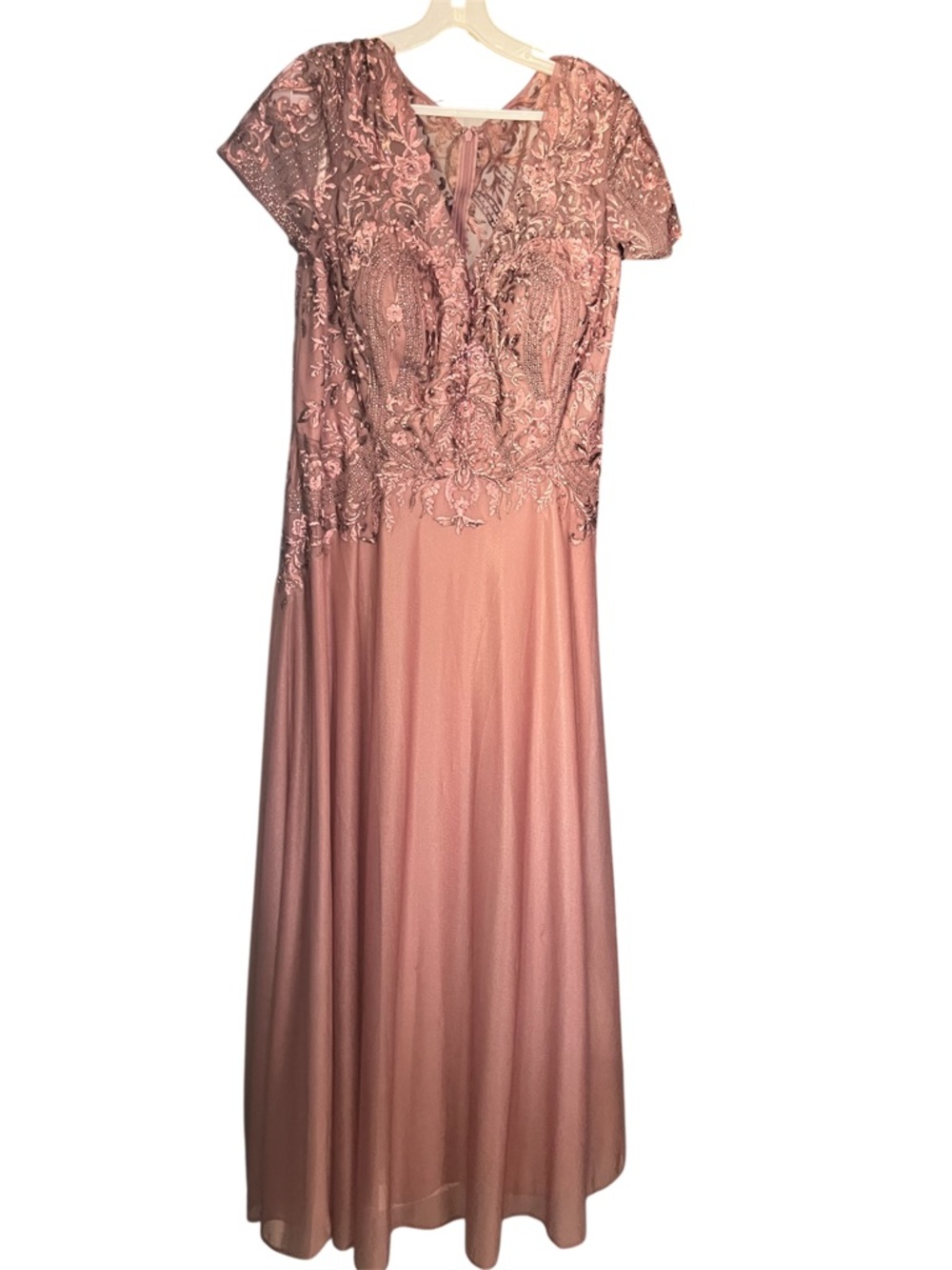 Rose Embroidered Maxi Dress